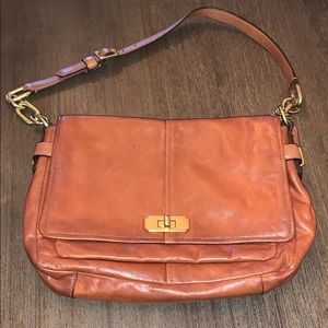 Authentic Coach Purse Camel colour Leather